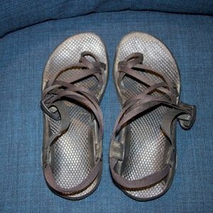 Black, double strap, Chacos.